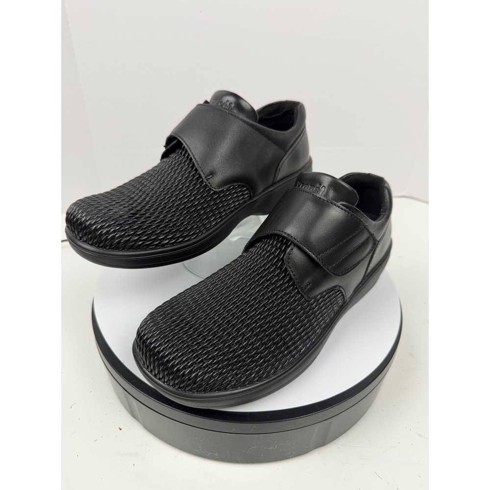 Propet Womens Olivia Black Hook and Loop Adjustable Orthopedic Shoes 9 M (B) - Picture 1 of 17